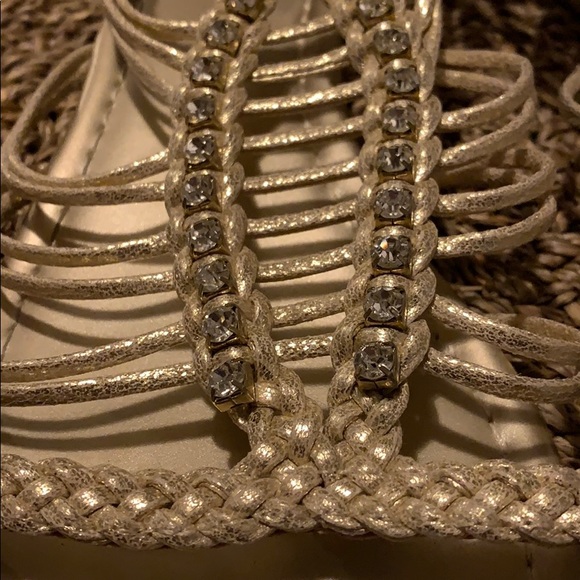 G By Guess Gold Sandals - Picture 2 of 6